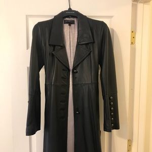 Wilsons Leather: Long Leather Coat